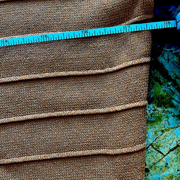 🍁🌼EUCJosephA.Great Mustard color.Is itSilk?SquareNeckline 3/4Sleeves S:S - Picture 6 of 6